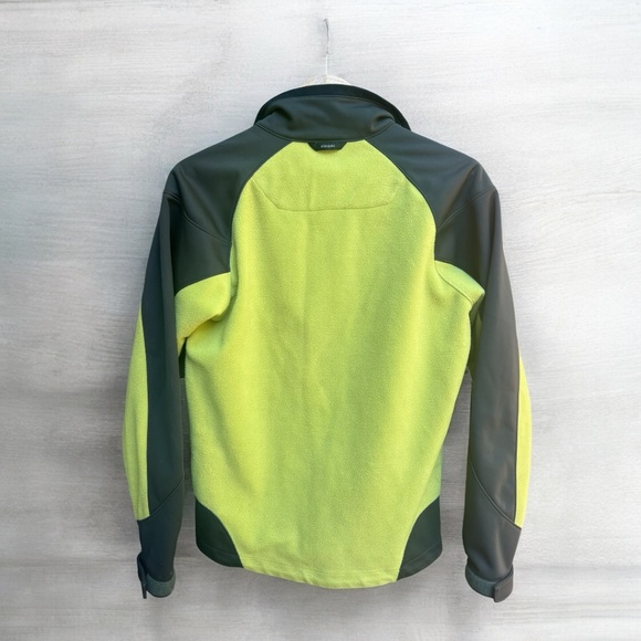 Men's Columbia Omni-Wind Block/Omni-Heat Size Small - Grey/Lime Green - Picture 2 of 7